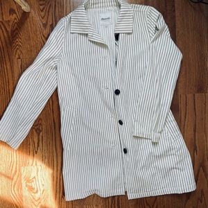 Madewell Striped Trench Coat